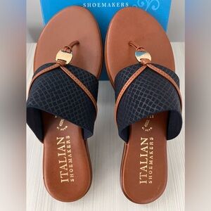 Italian Shoemakers BECA Navy Sandal
